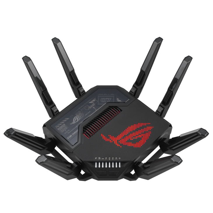 ASUS ROG Rapture GT - BE98 wireless router 10 Gigabit Ethernet Quad - band (2.4 GHz / 5 GHz - 1 / 5 GHz - 2 / 6 GHz) Black - ASUS | TechFinder UK