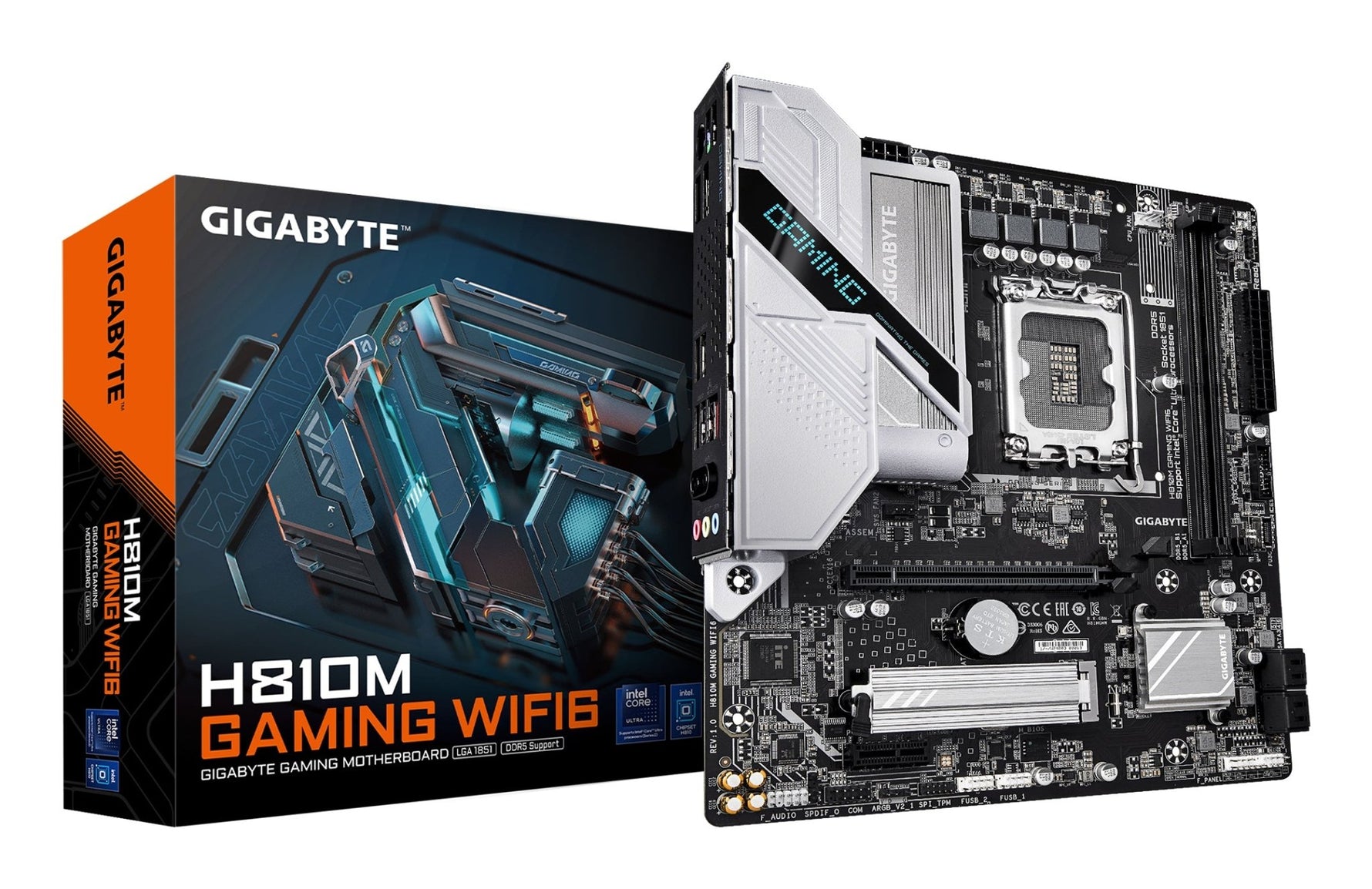 Gigabyte H810M Gaming WiFi6 LGA1851 Micro ATX Motherboard - GIGABYTE | TechFinder UK