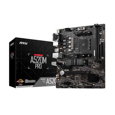 MSI A520M PRO motherboard AMD A520 Socket AM4 micro ATX - MSI | TechFinder UK