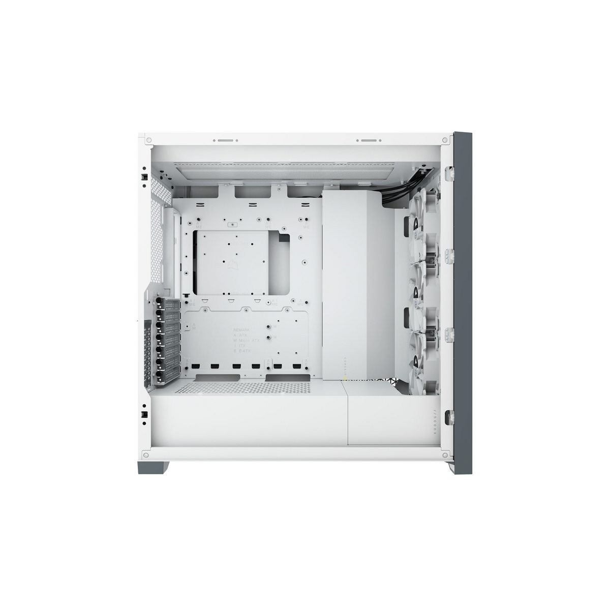 Corsair iCUE 5000X RGB white tempered glass mid tower PC case