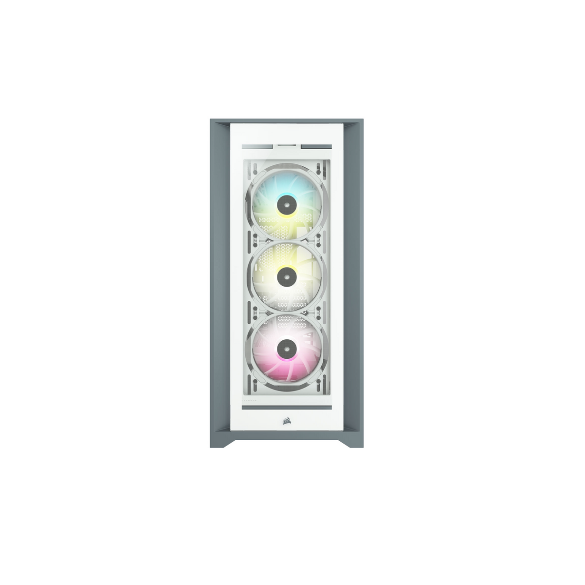 Corsair iCUE 5000X RGB white tempered glass mid tower PC case