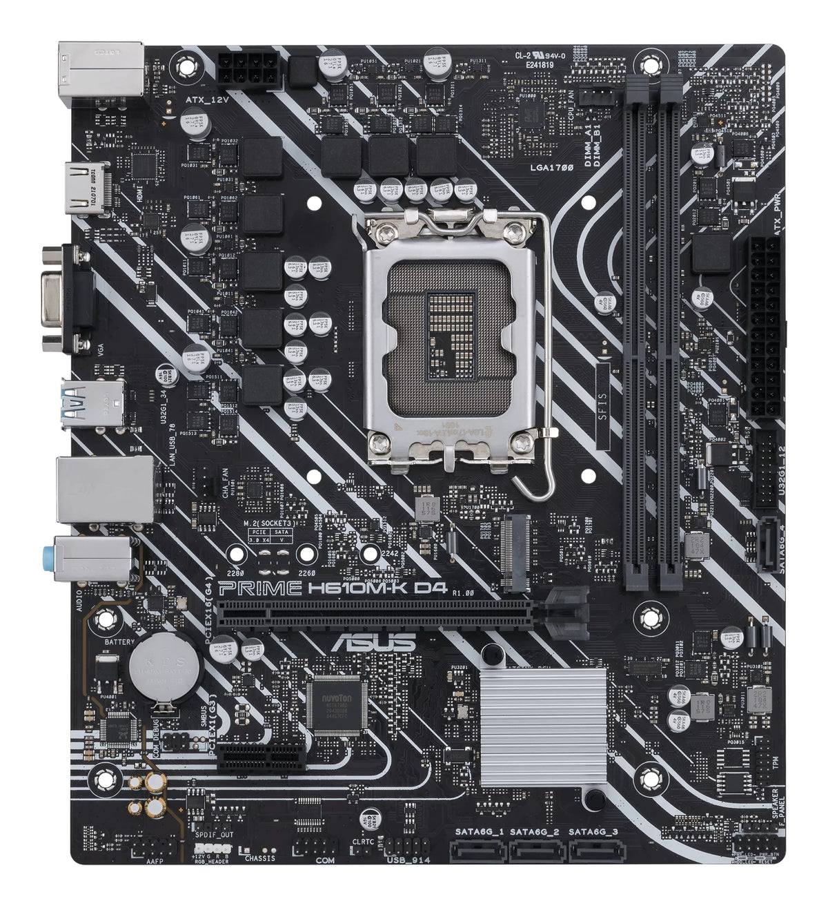 ASUS PRIME H610M-K D4 Intel LGA1700 Micro-ATX DDR4 Motherboard