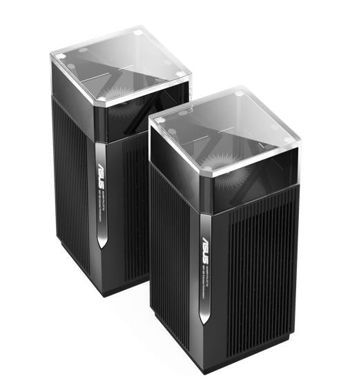 ASUS ZenWiFi Pro ET12 WiFi 6E AXE11000 AiMesh Mesh System 2-Pack (Black)