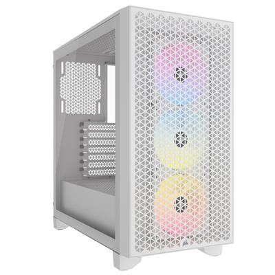 Corsair 3000D RGB Airflow Mid Tower Case - White - CORSAIR | TechFinder UK