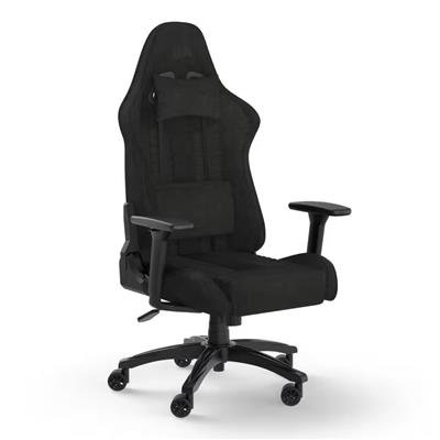 CORSAIR TC100 RELAXED CHAIR BLACK/BLACK - CORSAIR | TechFinder UK