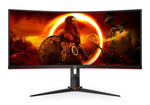AOC CU34G2XP 34" Ultrawide WQHD 180Hz Curved VA Gaming Monitor - AOC | TechFinder UK