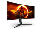 AOC CU34G2XP 34" Ultrawide WQHD 180Hz Curved VA Gaming Monitor - AOC | TechFinder UK