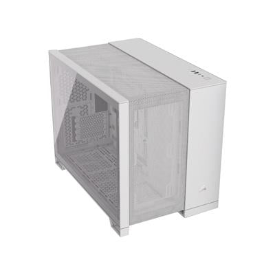Corsair 2500D Airflow Micro ATX Dual Chamber Tower Case - White - CORSAIR | TechFinder UK
