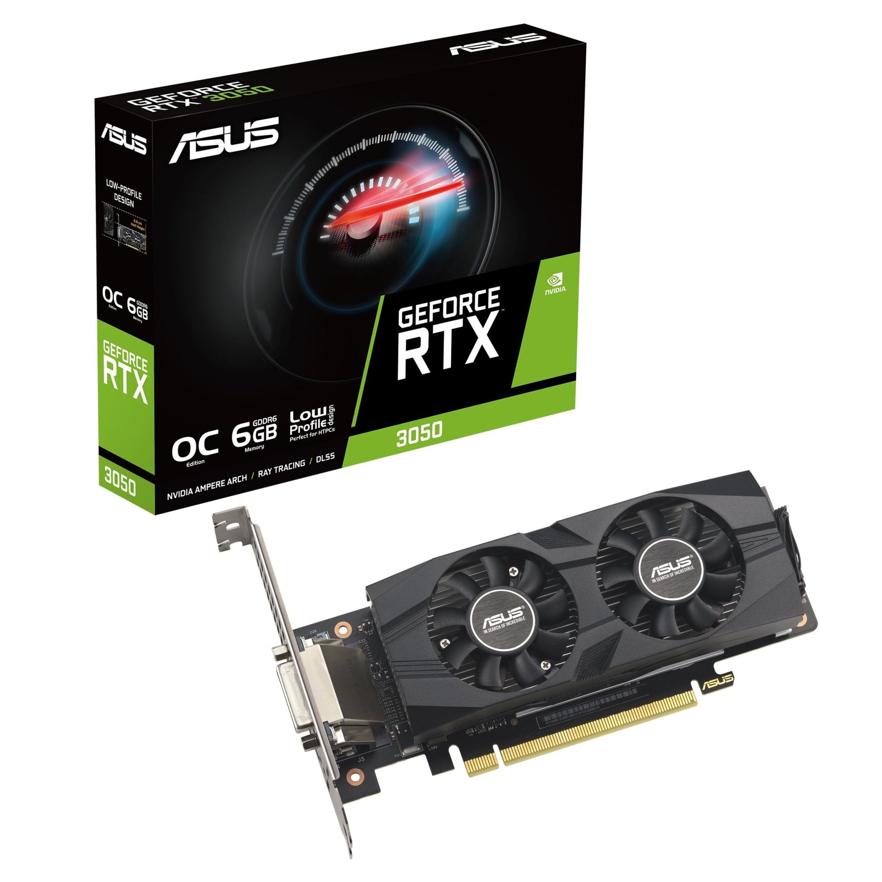 ASUS GeForce RTX 3050 OC Low Profile 6GB GDDR6 Graphics Card - ASUS | TechFinder UK