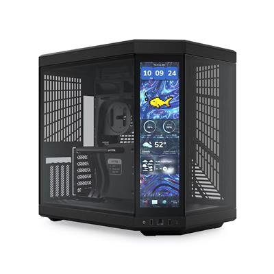 Hyte Y70 Touch Infinite Mid Tower Case Pitch Black - HYTE | TechFinder UK