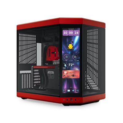 Hyte Y70 Touch Infinite Mid Tower Case Black Cherry - HYTE | TechFinder UK