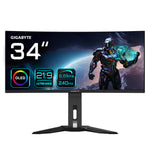 Gigabyte MO34WQC2 34" Ultrawide WQHD 240Hz Curved OLED Gaming Monitor - GIGABYTE | TechFinder UK