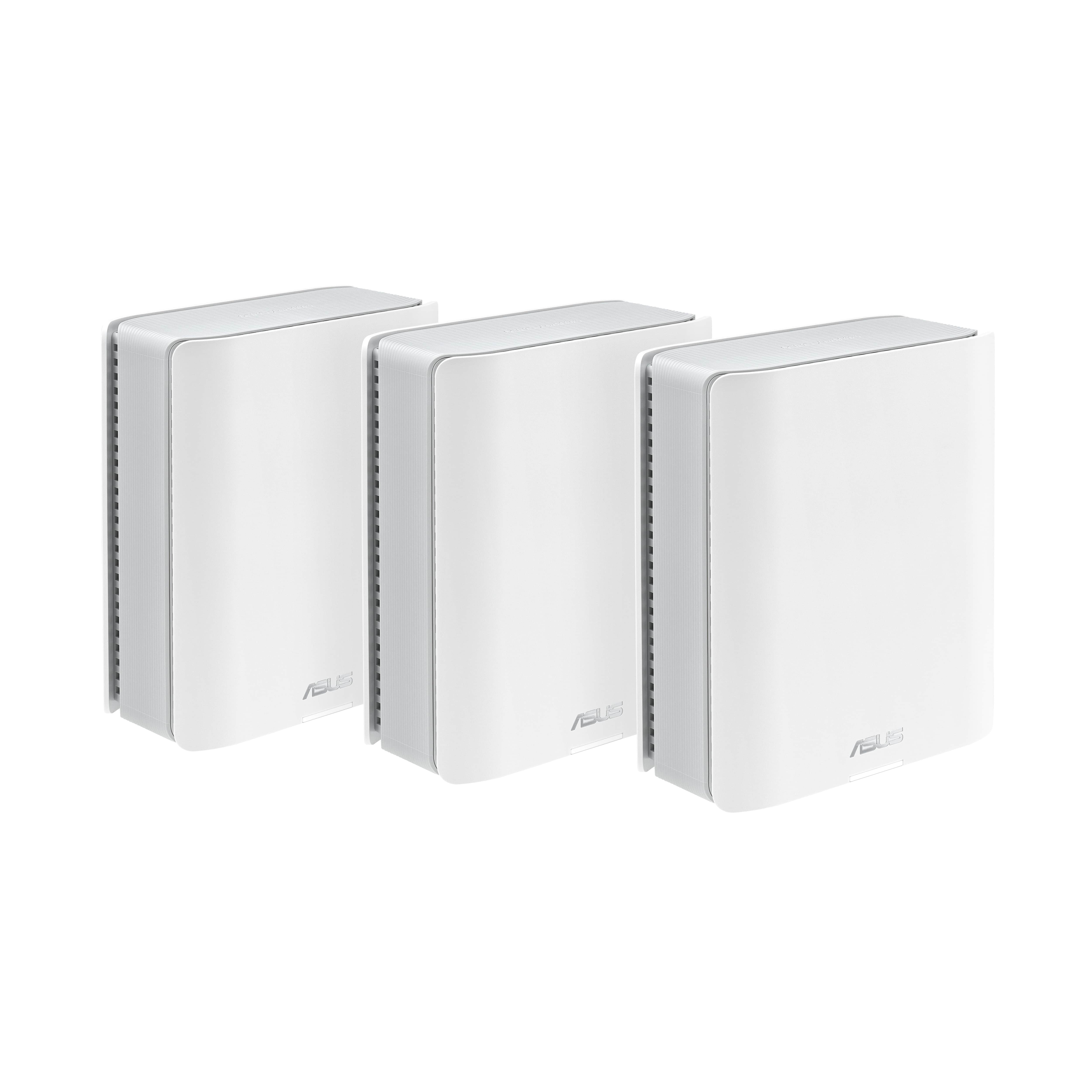 ASUS ZenWiFi BT10 WiFi 7 Tri-Band AiMesh Mesh System 3-Pack (White)