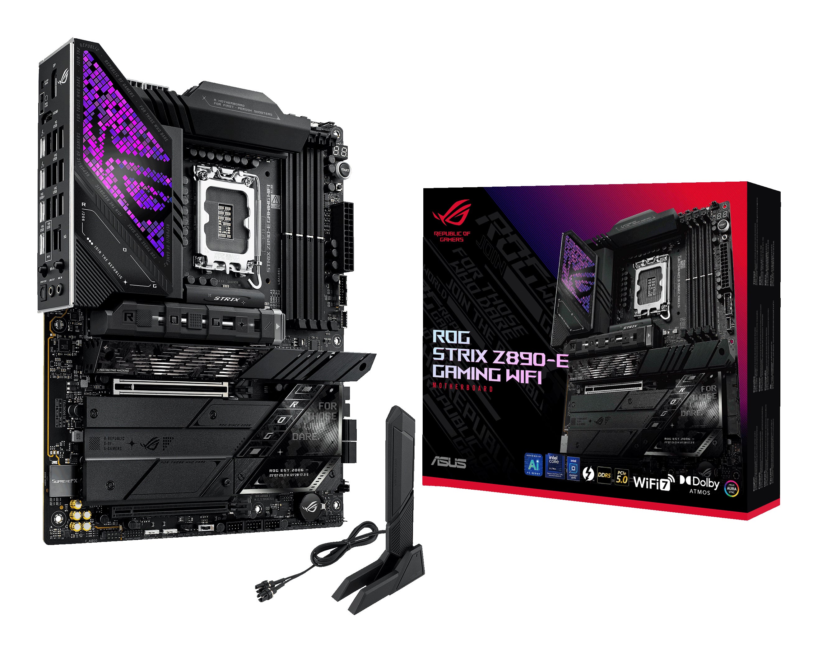 ASUS ROG Strix Z890-E Gaming Wi-Fi ATX Motherboard LGA1851 DDR5