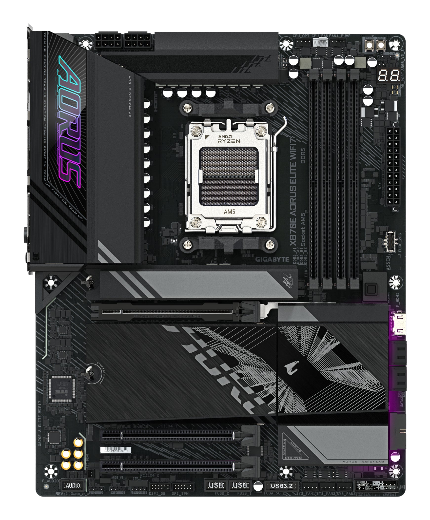 Gigabyte X870E Aorus Elite Wi-Fi 7 ATX Motherboard AM5 DDR5