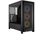 Corsair 4000D Frame RS ARGB Mid Tower Case - Black - CORSAIR | TechFinder UK