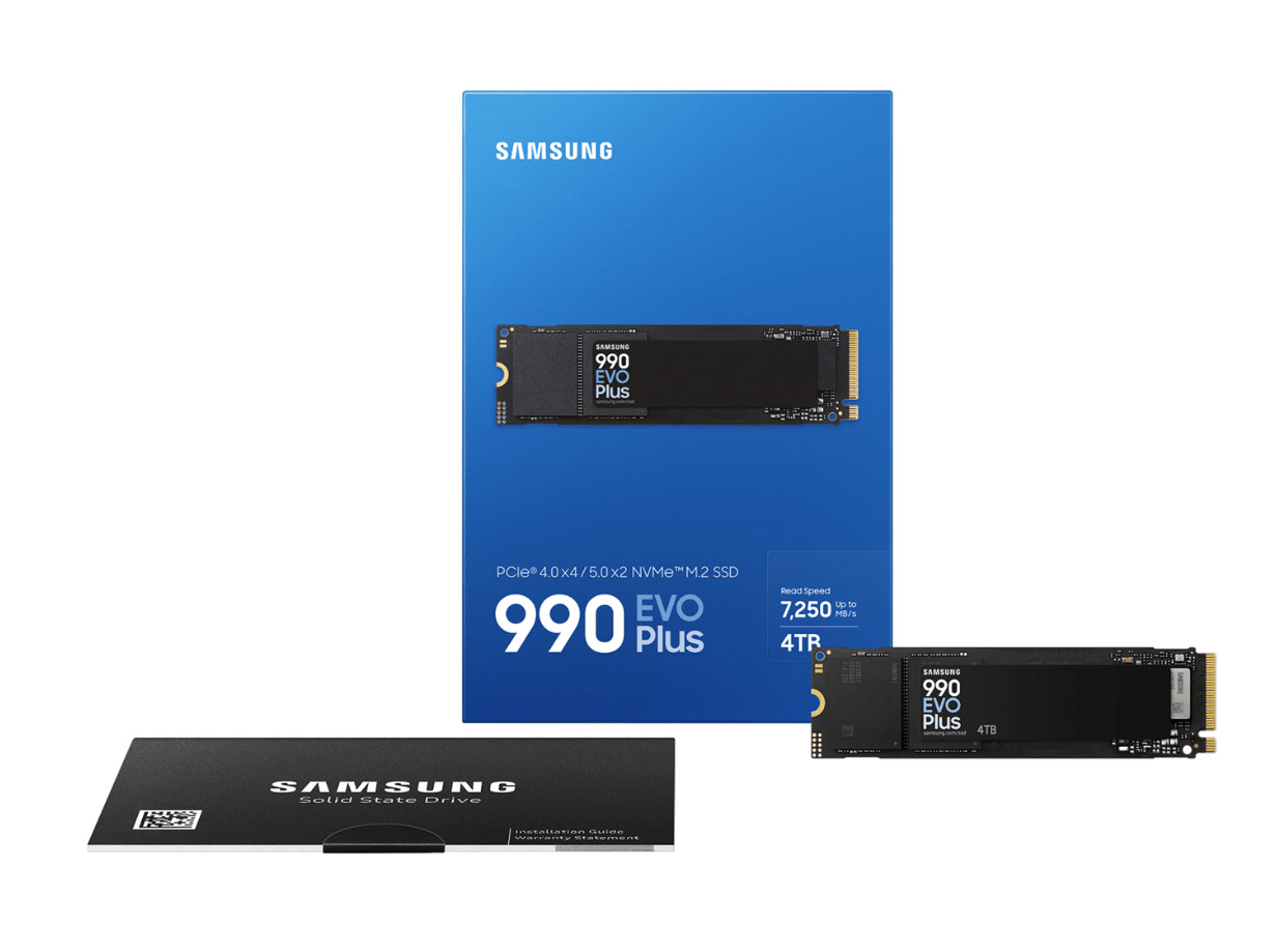 Samsung 990 EVO Plus 4TB M.2 NVMe PCIe 5.0 Solid State Drive - Samsung | TechFinder UK