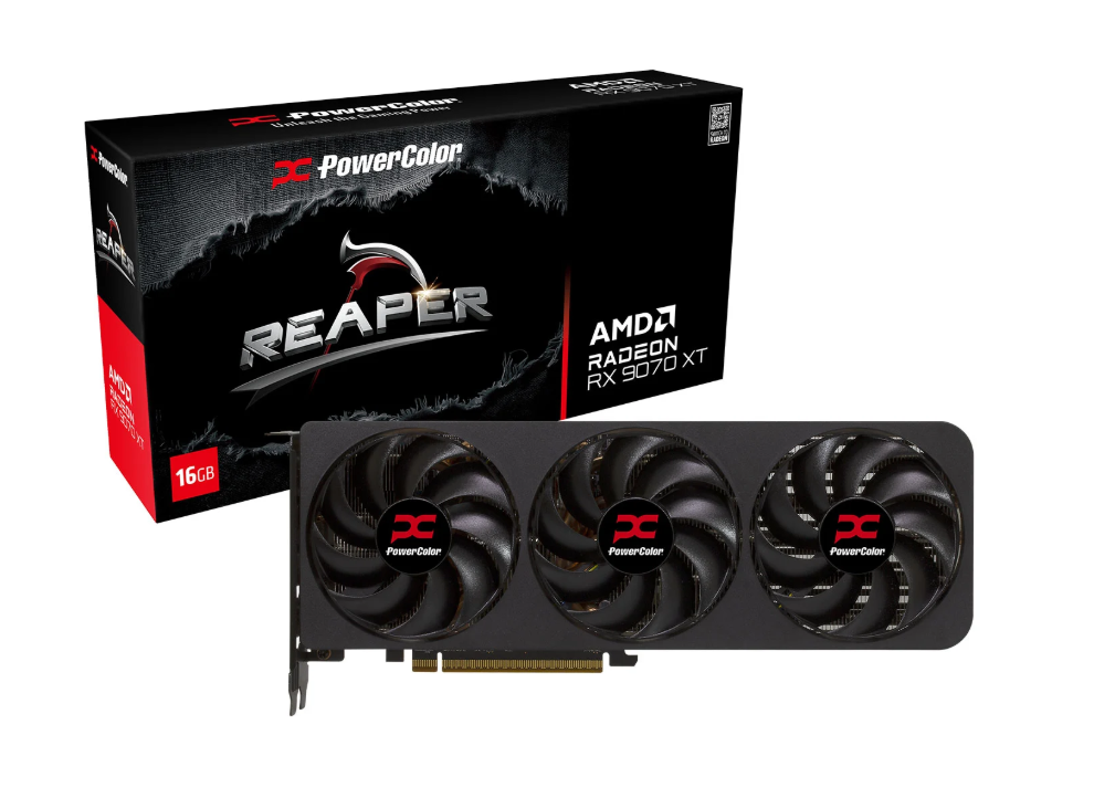 PowerColor Radeon RX 9070 XT Reaper 16GB GDDR6 Graphics Card