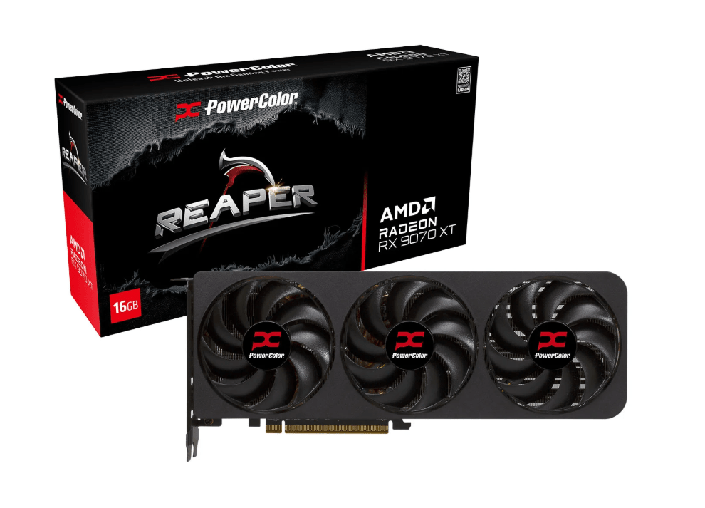 PowerColor Radeon RX 9070 XT Reaper 16GB GDDR6 Graphics Card - PowerColor | TechFinder UK