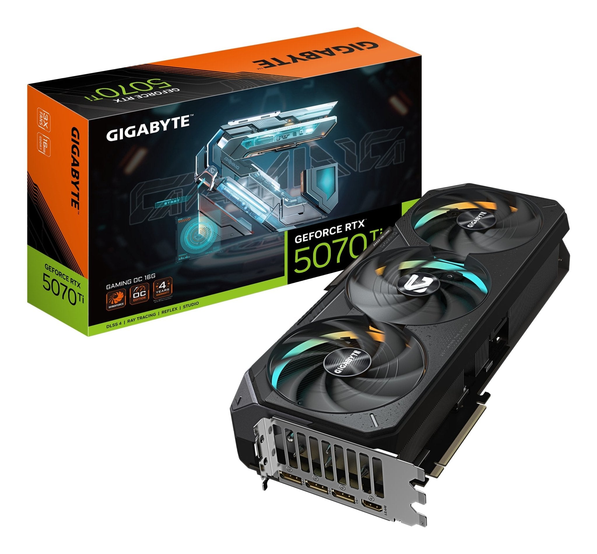 Gigabyte GeForce RTX 5070 Ti Gaming OC 16GB GDDR7 Graphics Card - Gigabyte | TechFinder UK
