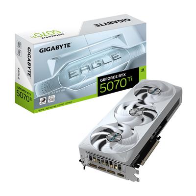Gigabyte GeForce RTX 5070 Ti Eagle OC ICE SFF 16GB GDDR7 Graphics Card - Gigabyte | TechFinder UK