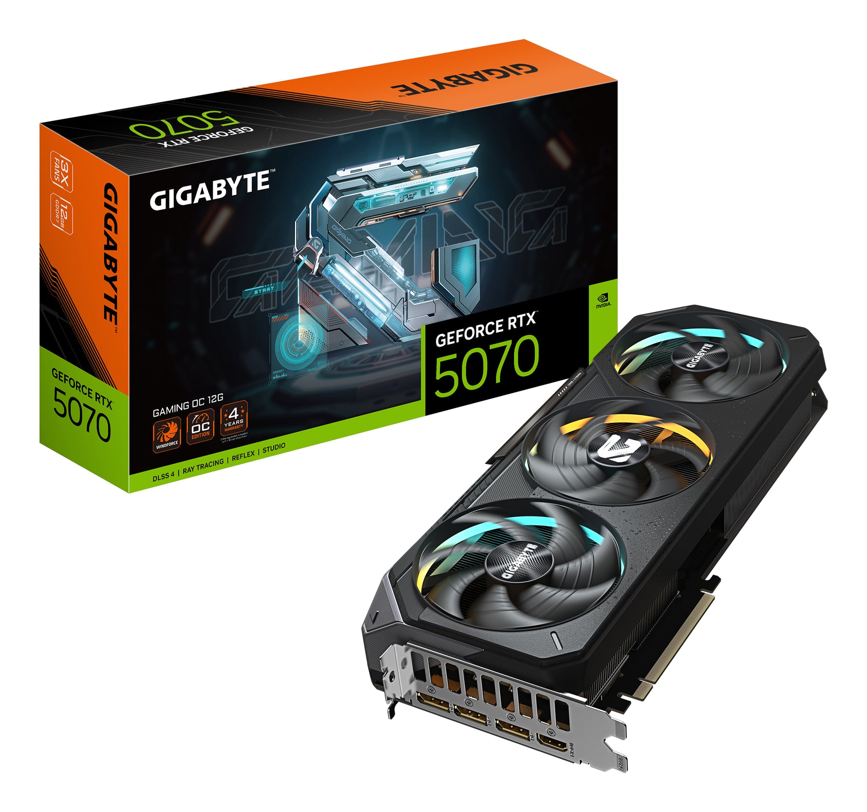 Gigabyte GeForce RTX 5070 Gaming OC 12GB GDDR7 Graphics Card - Gigabyte | TechFinder UK