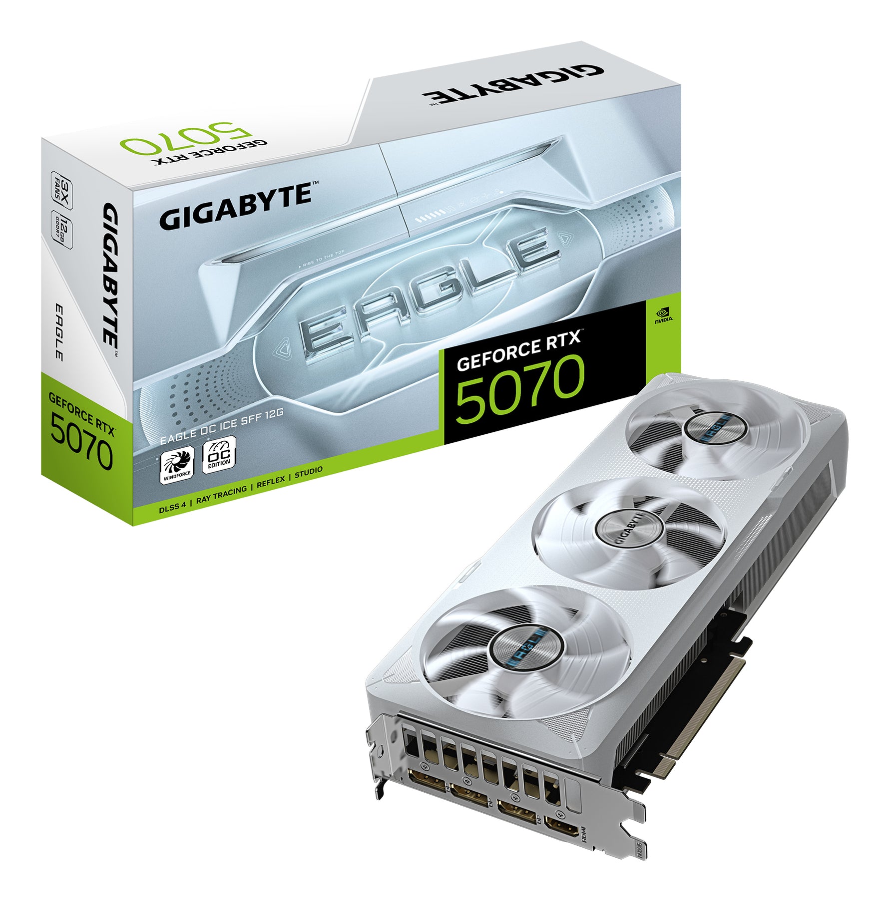 Gigabyte GeForce RTX 5070 Eagle OC ICE SFF 12GB GDDR7 Graphics Card