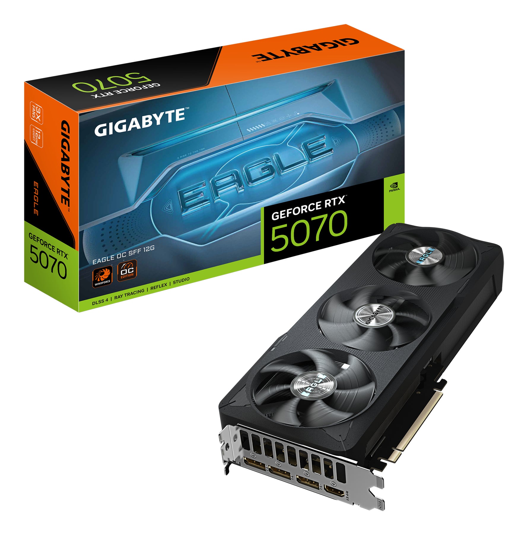 Gigabyte GeForce RTX 5070 Eagle OC SFF 12GB GDDR7 Graphics Card - Gigabyte | TechFinder UK