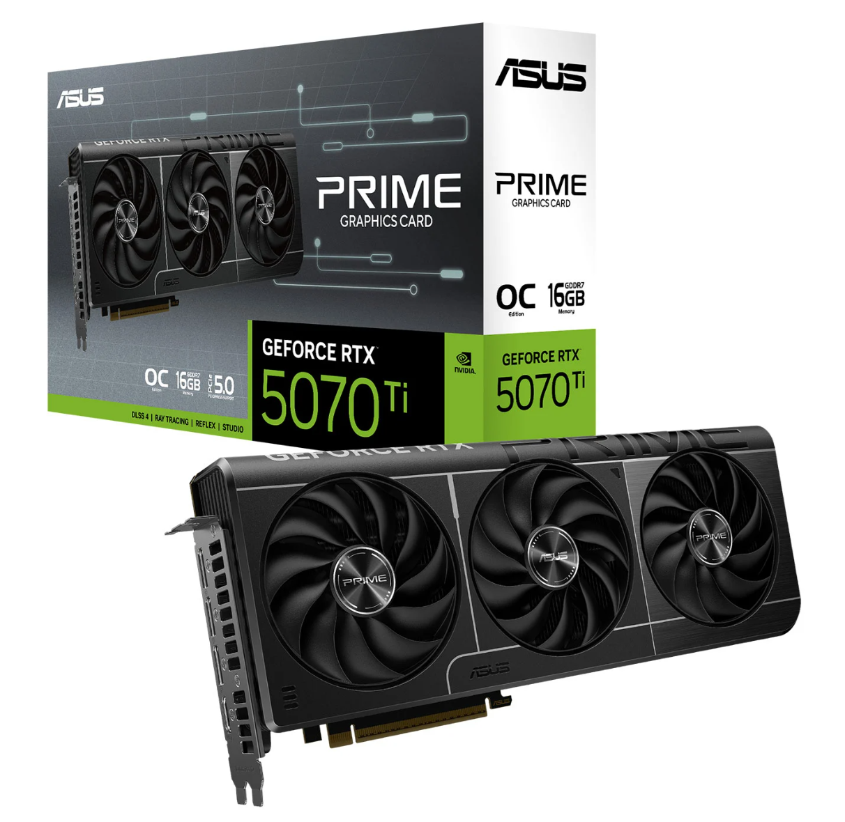 ASUS Prime GeForce RTX 5070 Ti OC 16GB GDDR7 Graphics Card