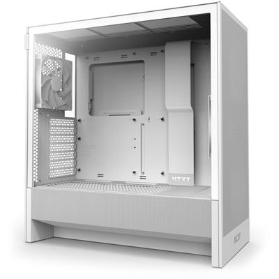 NZXT H5 Flow Mid Tower Case White - NZXT | TechFinder UK