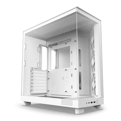 NZXT H6 Flow Mid Tower Case White - NZXT | TechFinder UK