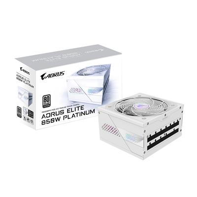 Gigabyte Aorus Elite 850W 80+ Platinum Fully Modular ATX PSU (White) - GIGABYTE | TechFinder UK