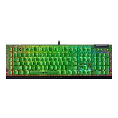 Razer BlackWidow V4 X Minecraft Edition Mechanical Keyboard (Green Switch, US Layout) - RAZER | TechFinder UK