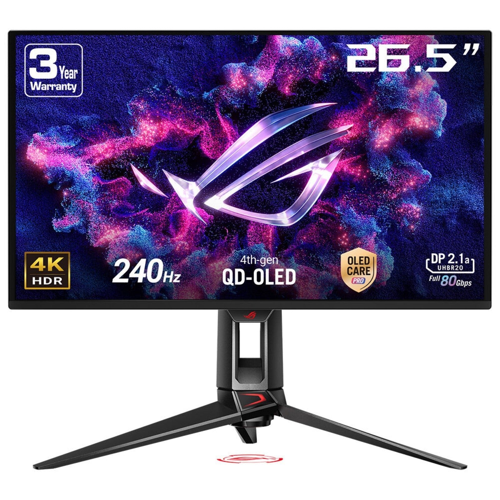 ASUS ROG Swift PG27UCDM 26.5" 4K 240Hz QD - OLED Gaming Monitor - ASUS | TechFinder UK