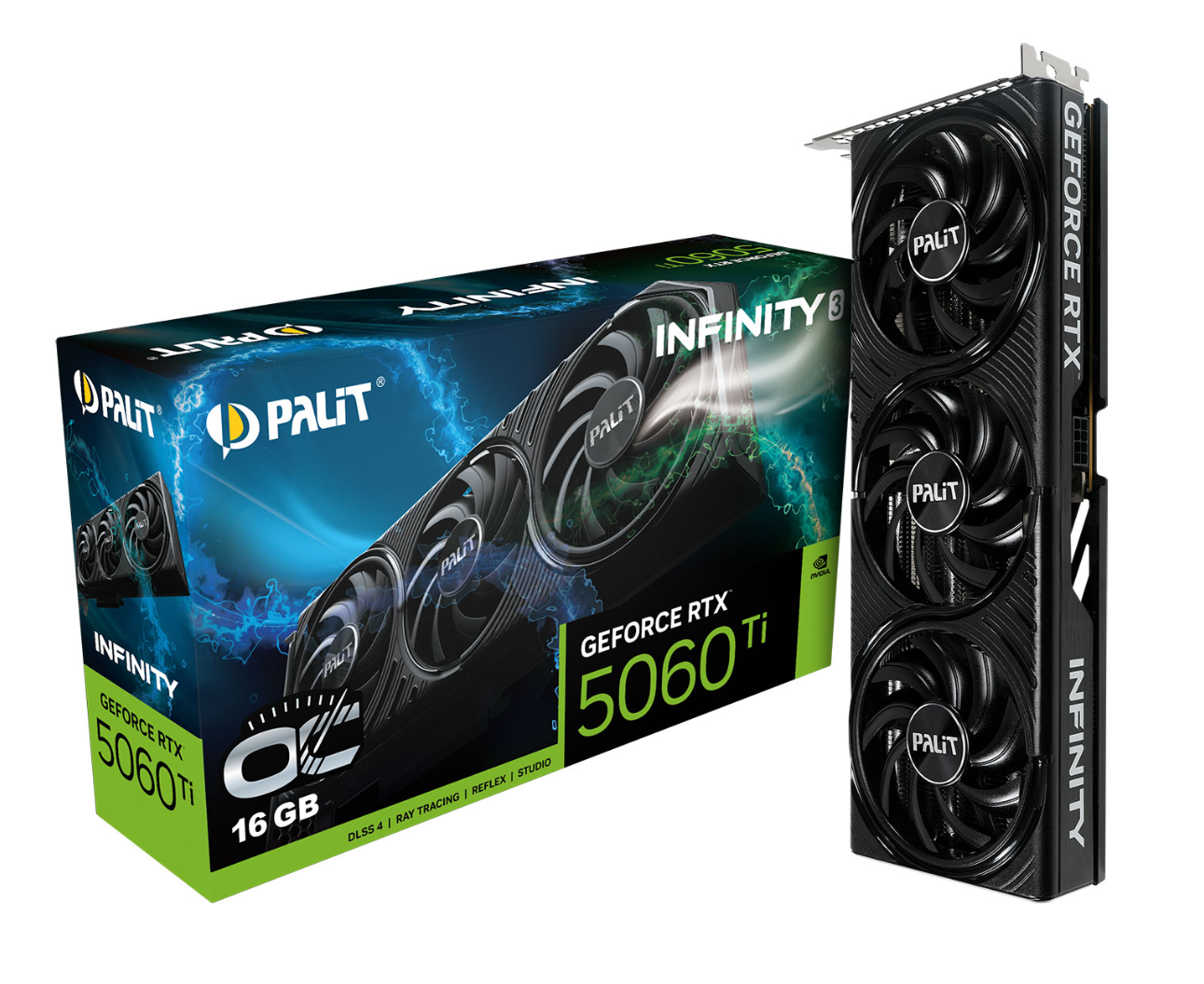 Palit GeForce RTX 5060 Ti Infinity 3 OC 16GB GDDR7 Graphics Card