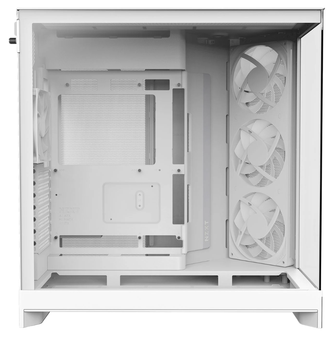 NZXT H9 Flow RGB (2025) Tempered Glass Dual Chamber Mid Tower with F420 RGB Core White
