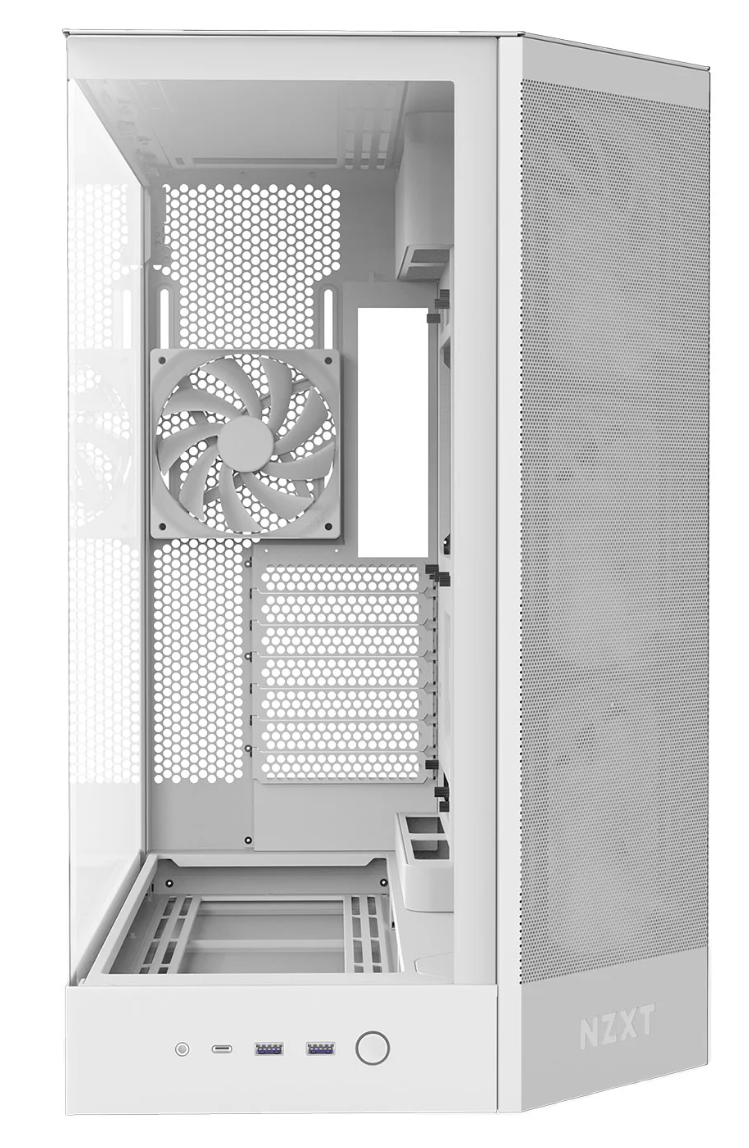 NZXT H9 Flow RGB (2025) Tempered Glass Dual Chamber Mid Tower with F420 RGB Core White