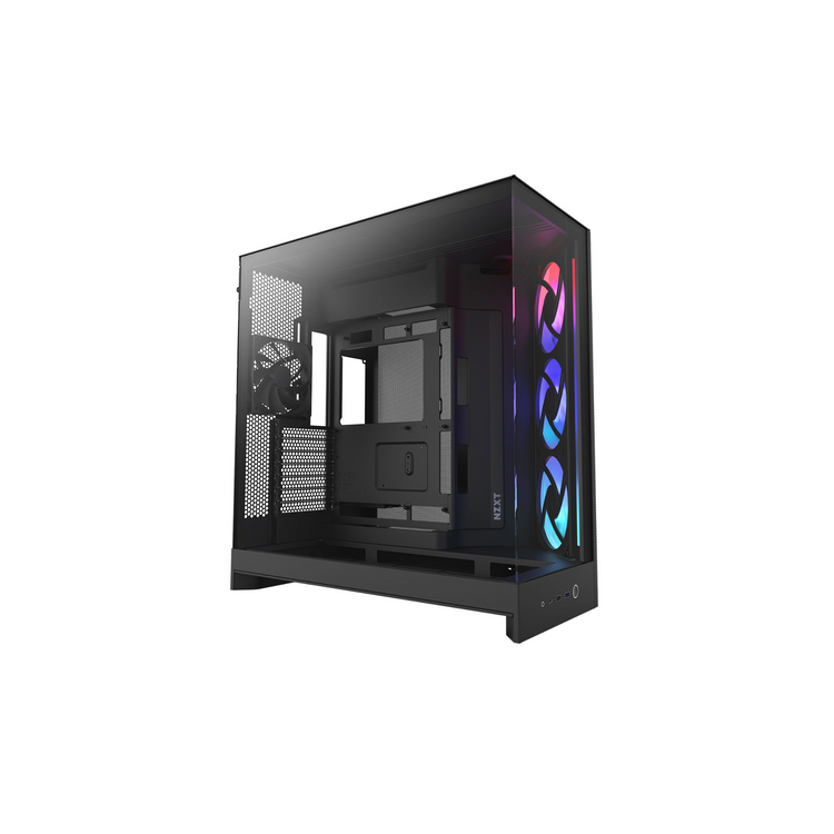 NZXT H9 Flow RGB Dual Chamber Mid Tower Case - Black