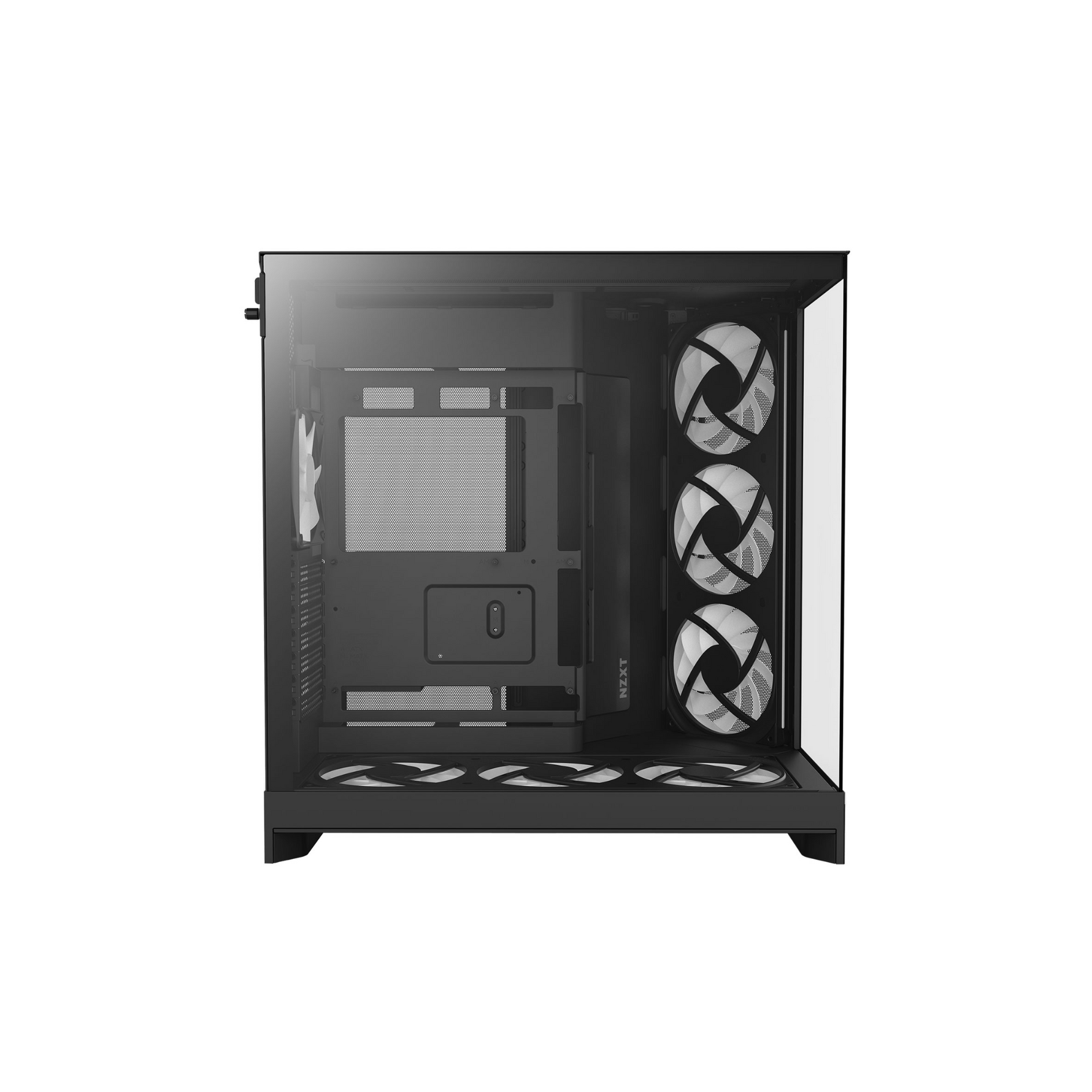 NZXT H9 Flow RGB Dual Chamber Mid Tower Case - Black
