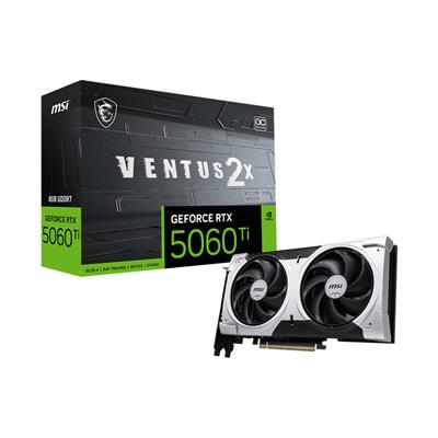 MSI GeForce RTX 5060 Ti Ventus 2X OC Plus 8GB GDDR7 Graphics Card - MSI | TechFinder UK
