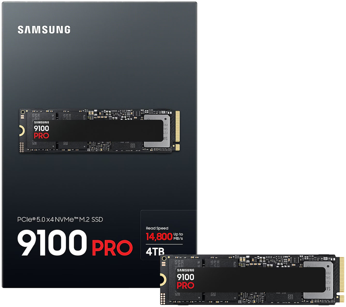 Samsung 9100 Pro 4TB PCIe 5.0 NVMe M.2 SSD