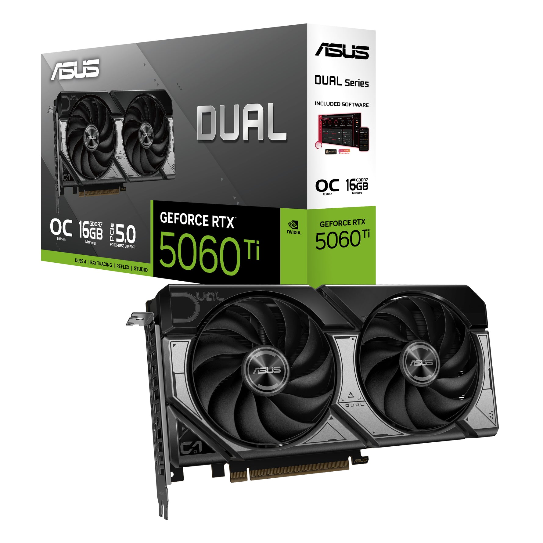 ASUS NVIDIA GeForce RTX 5060 Ti DUAL OC 16GB