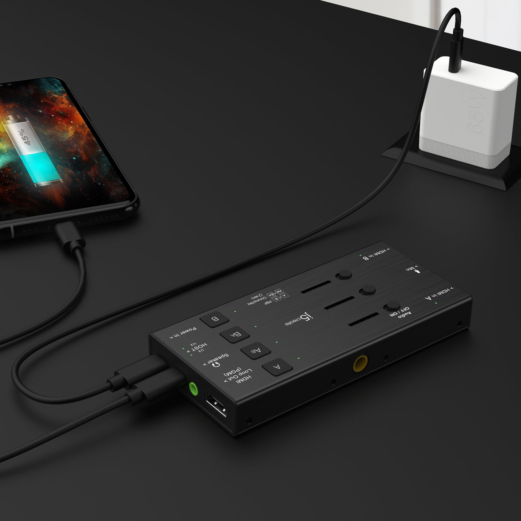 j5create JVA06 Dual HDMI Video Capture Card Black