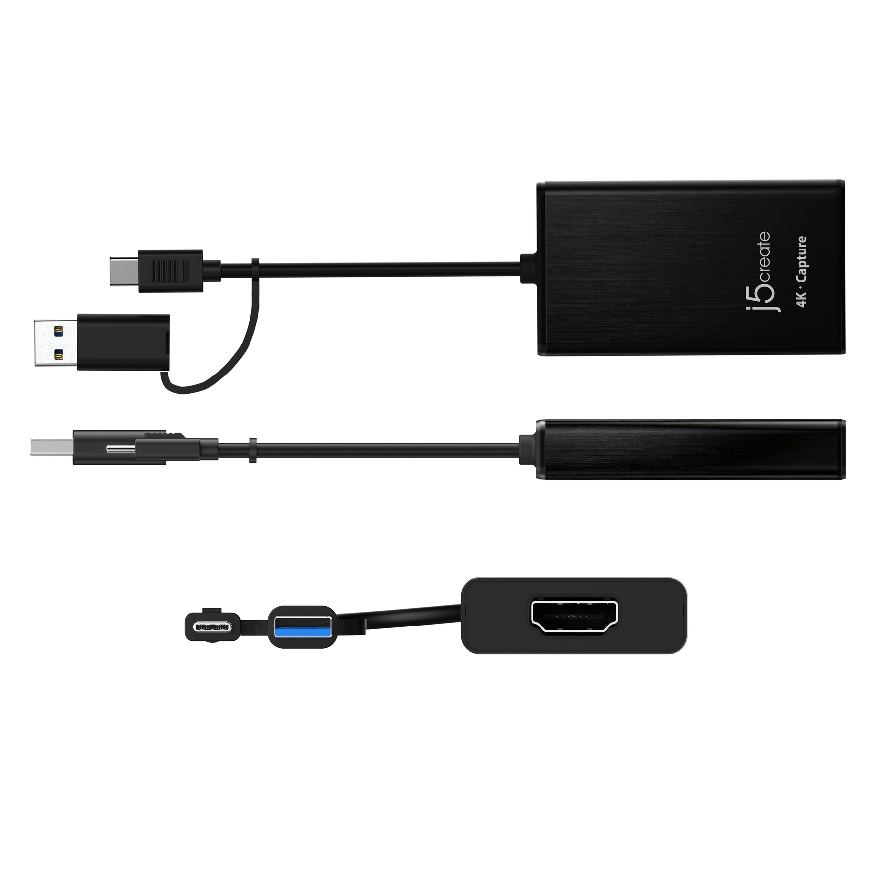 j5create JVA11 4K HDMI Capture Adapter Black