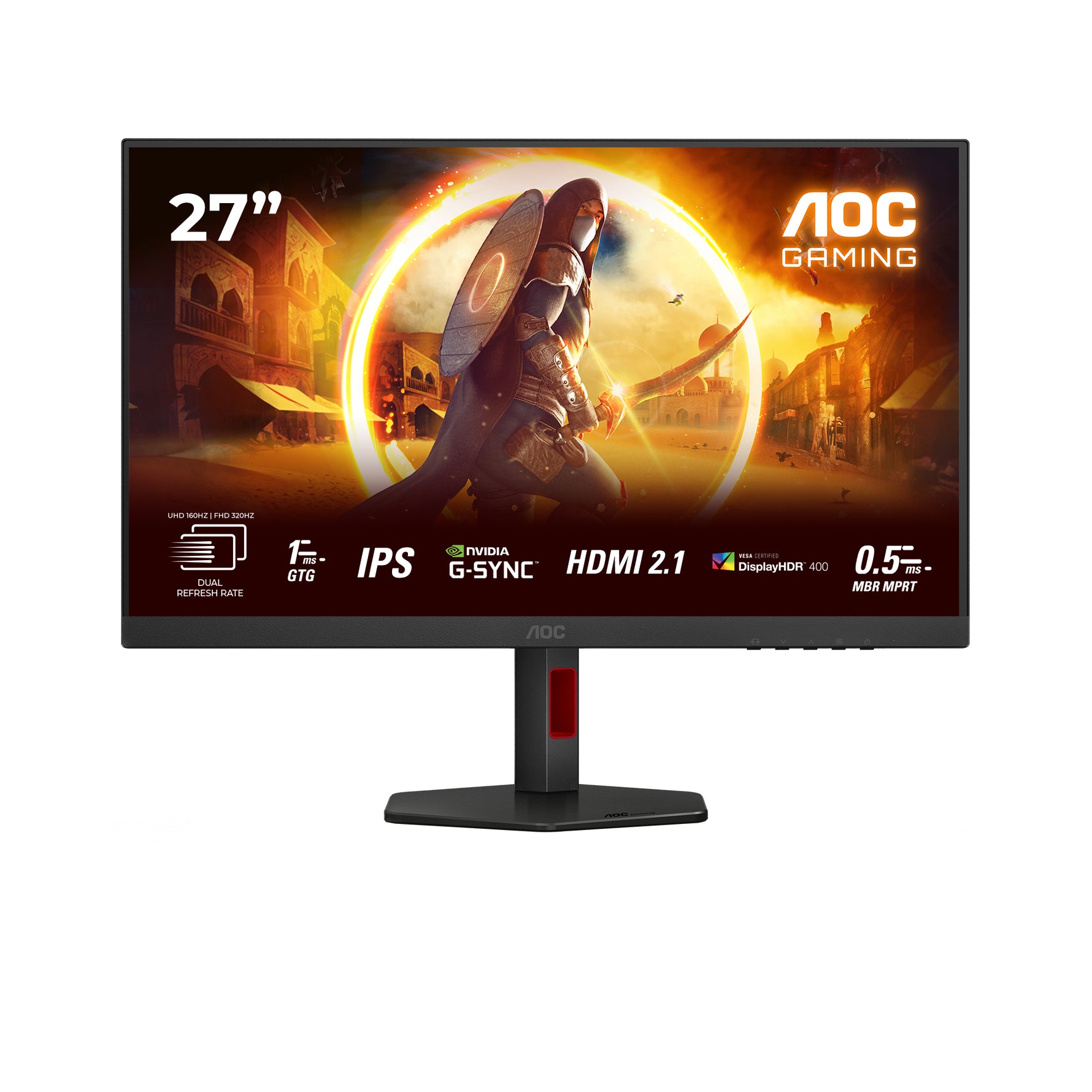 AOC U27G4R 27" 4K UHD Dual - Mode 160Hz/320Hz IPS Gaming Monitor - AOC | TechFinder UK
