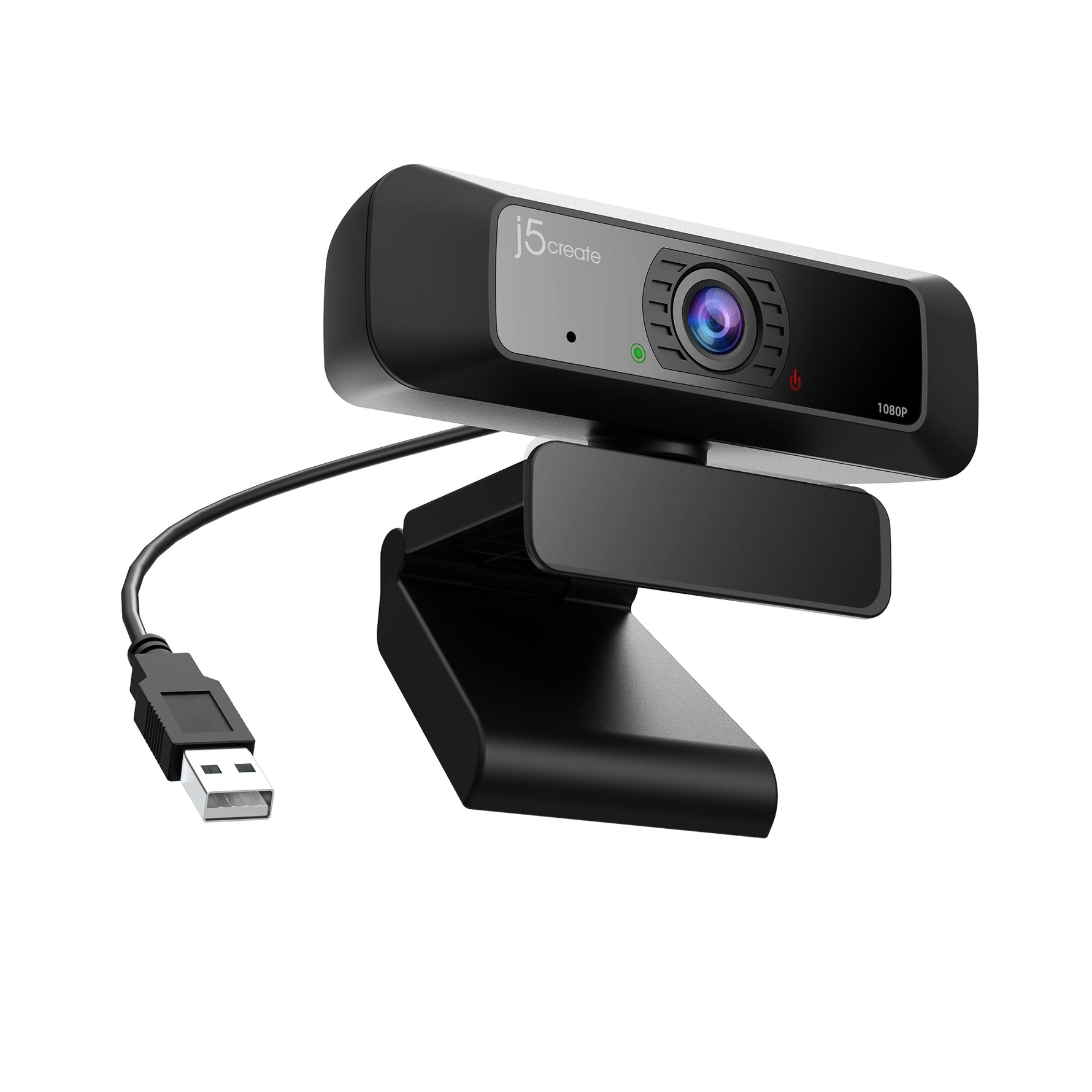j5create JVCU100-N 1080p HD Webcam with 360° Rotation Black