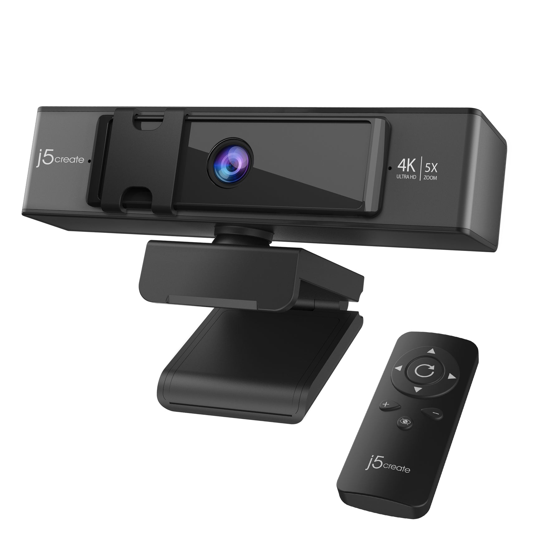 j5create JVCU435-N 4K Ultra HD Webcam with 5x Digital Zoom Black