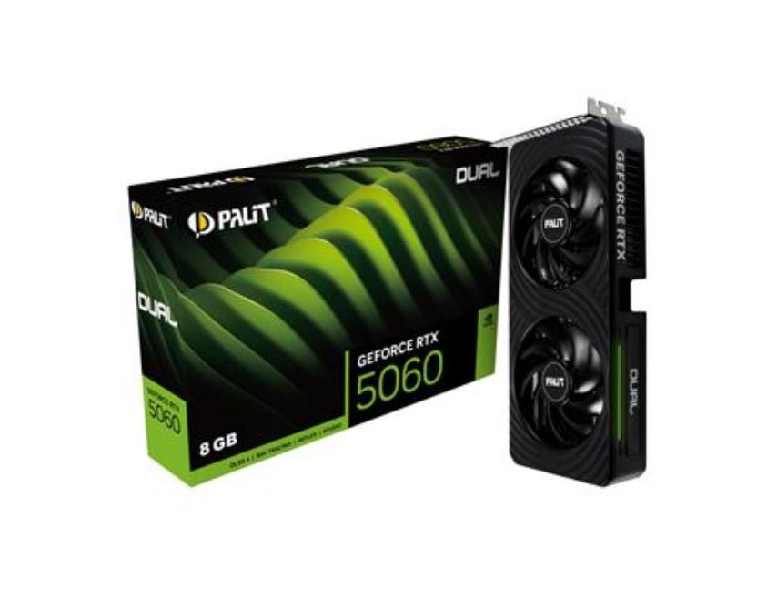 Palit GeForce RTX 5060 Dual 8GB GDDR7 Graphics Card - PALIT | TechFinder UK