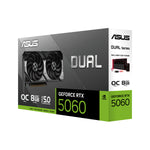 ASUS Dual GeForce RTX 5060 OC 8GB GDDR7 Graphics Card
