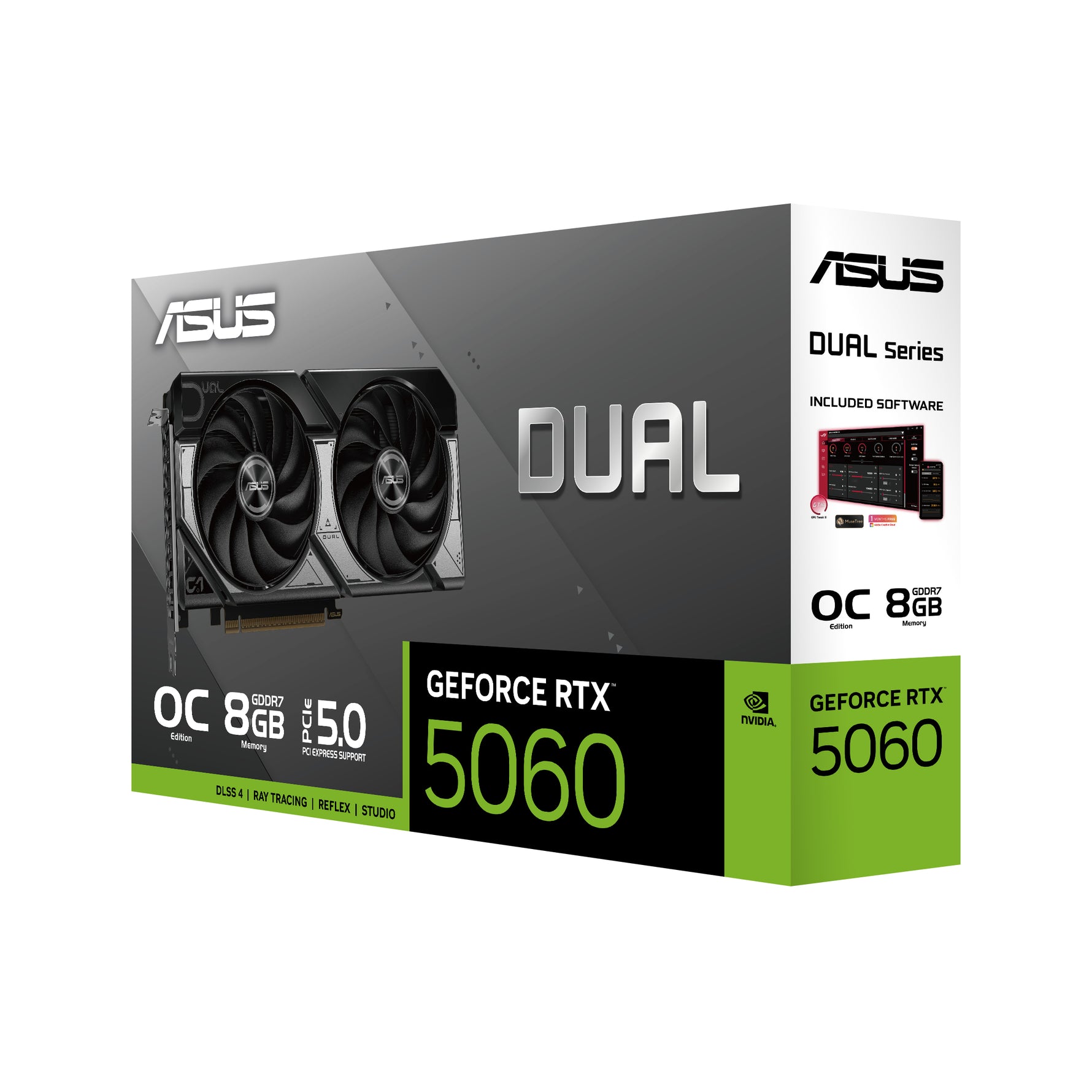 ASUS Dual GeForce RTX 5060 OC 8GB GDDR7 Graphics Card